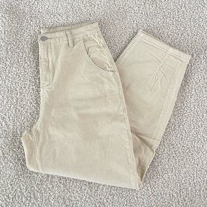Cream Corduroy Pants